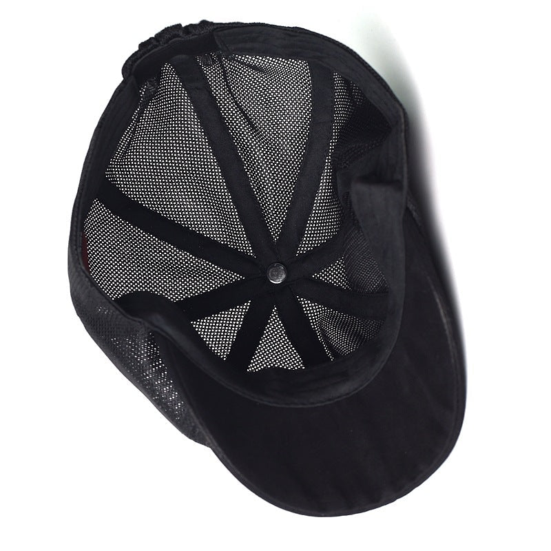 Mesh Breathable Thin Octagonal Cap Men And Women Advance Hats Newsboy Cap