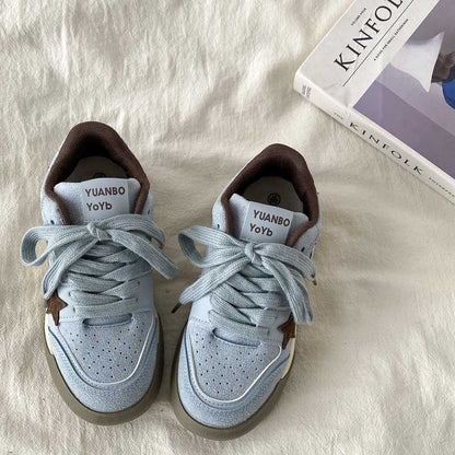 Retro Platform Star Pattern Sneakers Women's Casual Sneaker