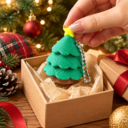Christmas Desktop Decoration Christmas Tree Stress-relief Clicker Stress-relief Keychain