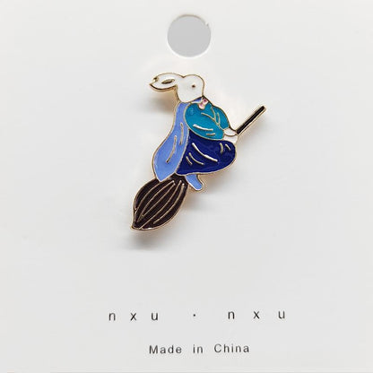 Creative And Adorable Brooches In Various Designs Featuring Animals, Flowers, And Fruits