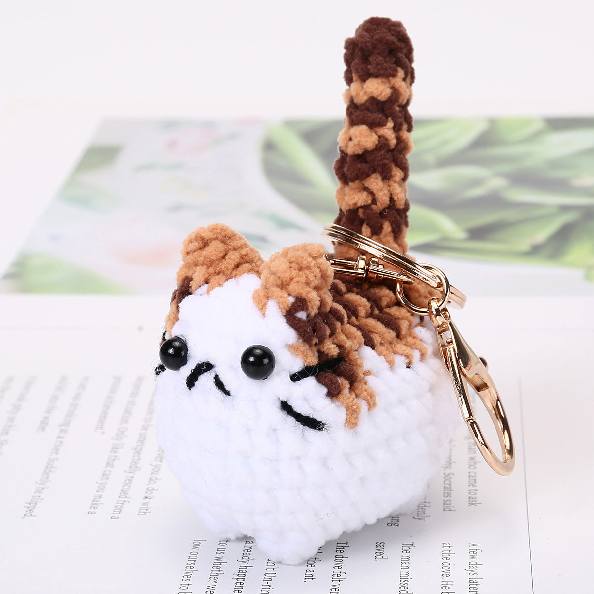 Knitted Yarn Kitten Pendant Woven Bag Charm