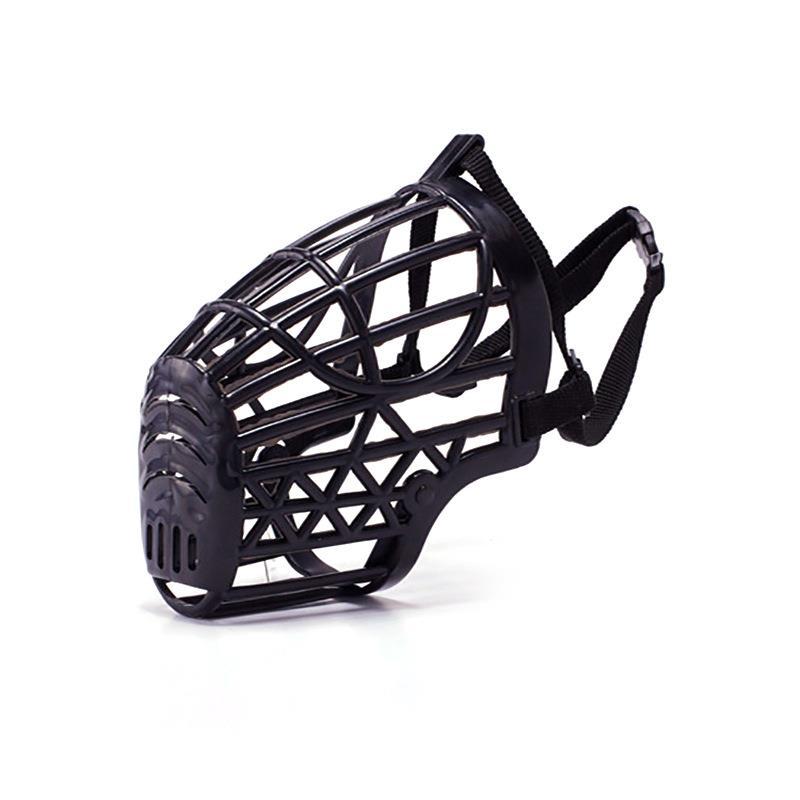 Dogs Anti-bite Anti-barking Polypropylene Webbing Soft Plastic Breathable Grid Mouth Cover