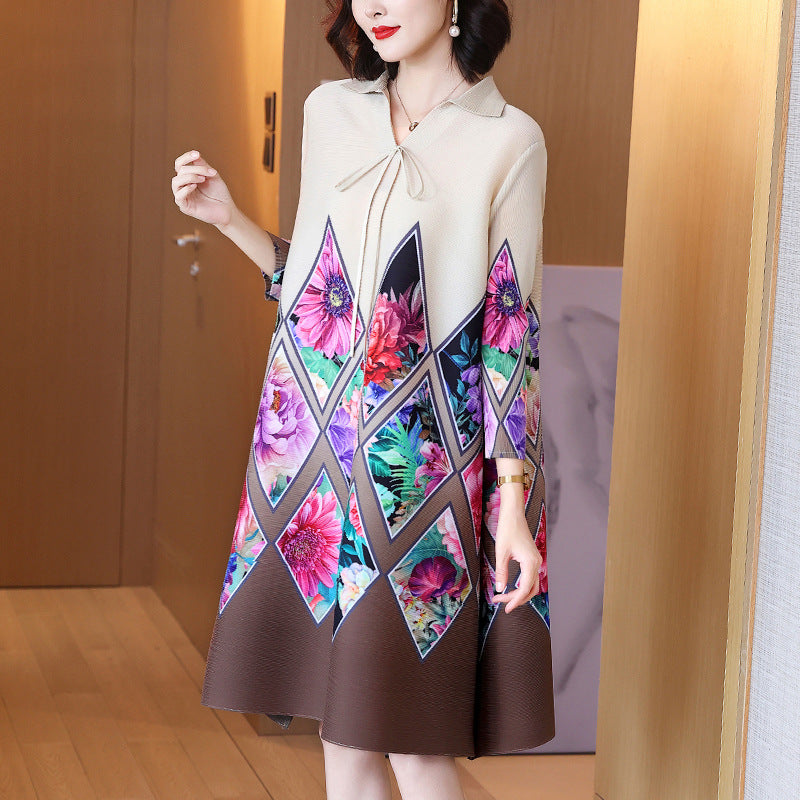 High-end Western Style Middle-aged Mother Dress
