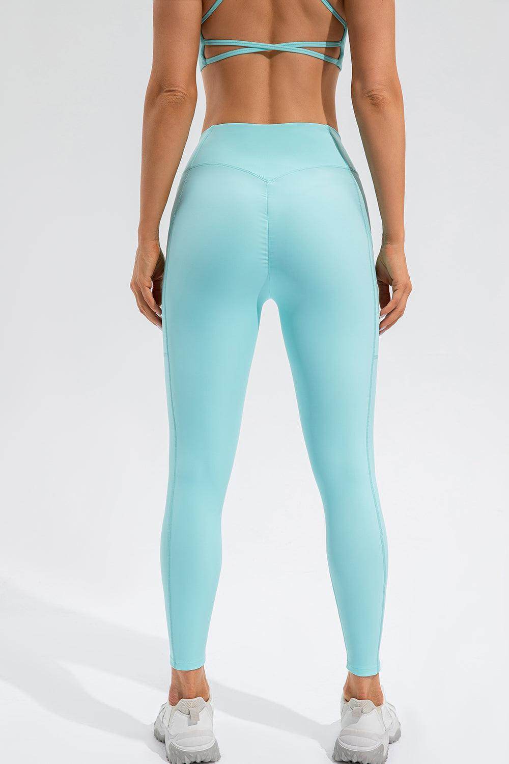 High Waist Active Leggings with Pockets for Women