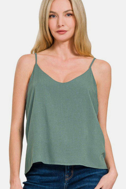 Zenana Two Layered Spaghetti Strap Cami for Women
