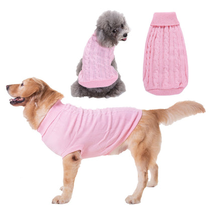 Solid Color Puppy Dog Clothes Teddy Bichon Pet Sweater