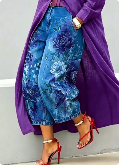 Polyester Wide-leg Pants