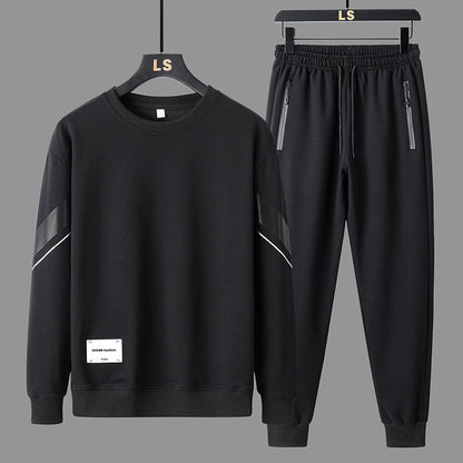 Men's Round Neck Sweater Pants Outfit