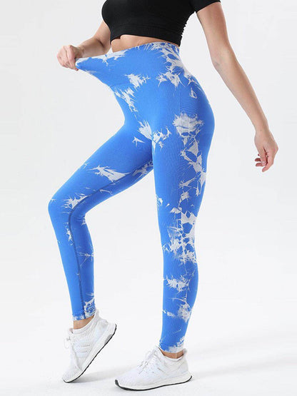 Tie-Dye High Waist Active Leggings for Comfort and Style