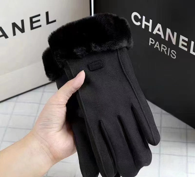 Gloves Autumn And Winter Outdoor Keep Warm Velvet Cold Protection Cycling