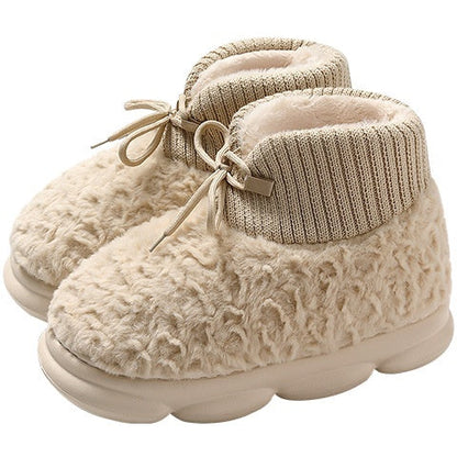 Snow Boots Outer Wear Plush Cotton-padded Shoes Poop Feeling Winter Home Non-slip