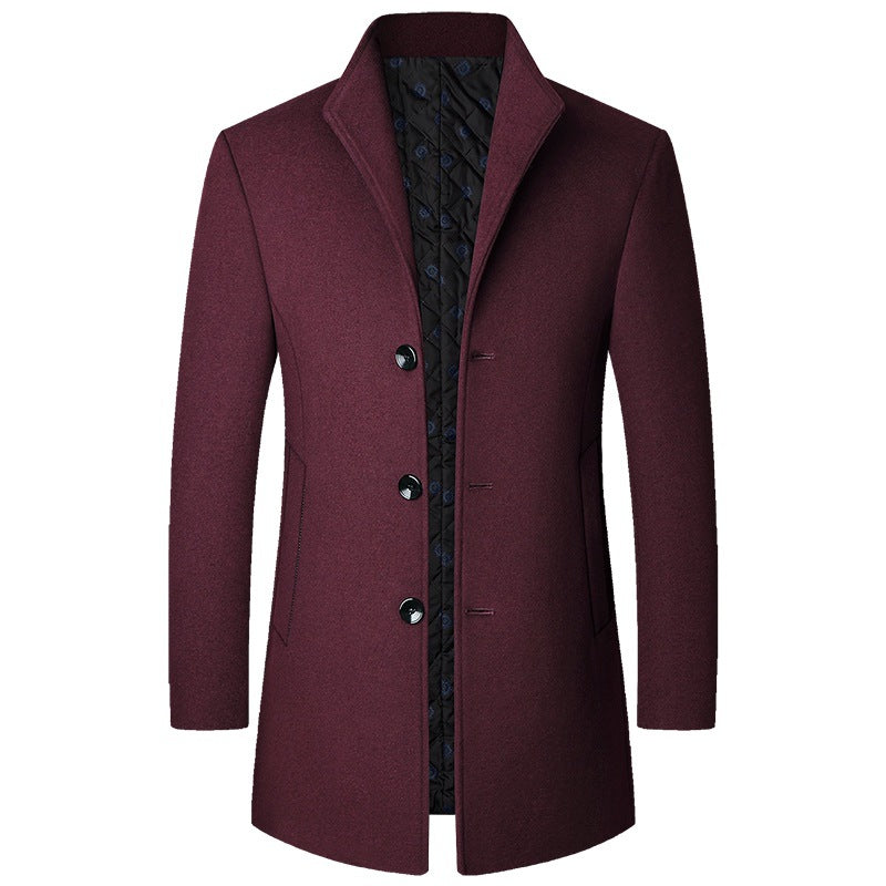 Autumn And Winter Casual Woolen Coat Men