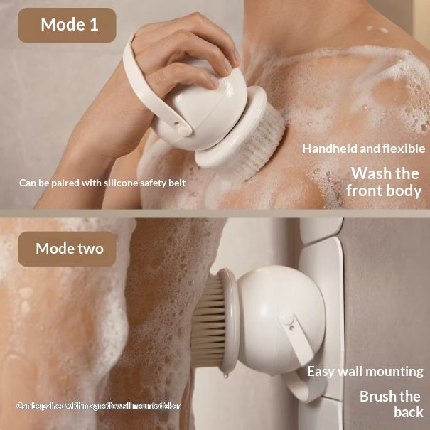 HandheldWall-Mount Dual-Use Electric Bath Brush Shower Brush