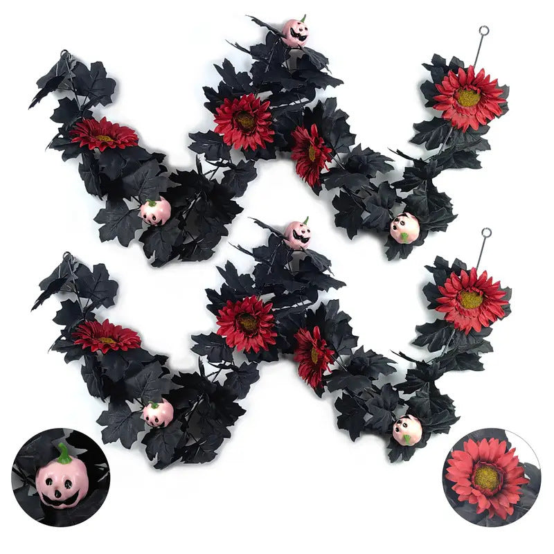 Artificial Halloween Pumpkin Vine Party Decorations