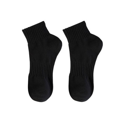 Womens Mid-calf Socks Solid-color Athletic Socks