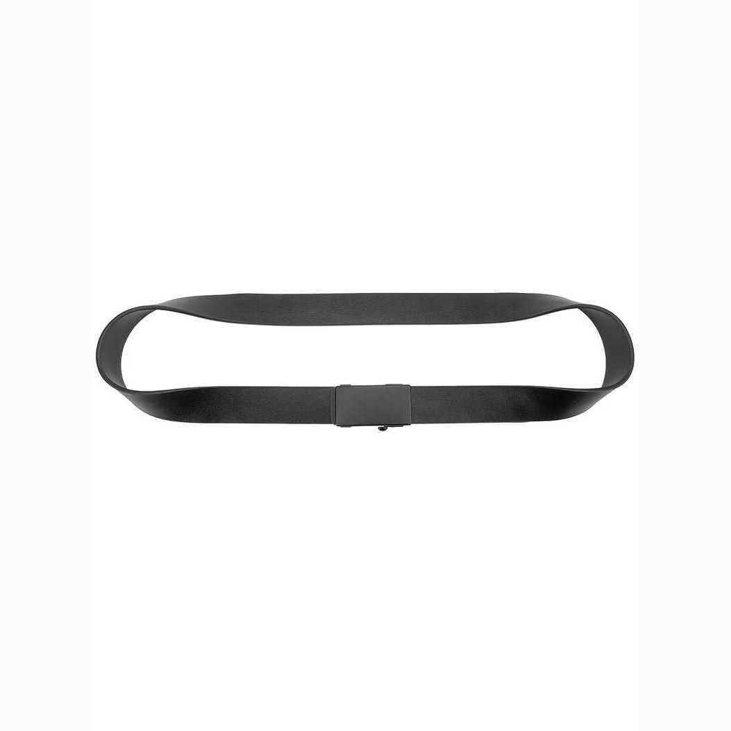 Simple Toothless Smooth-buckle Belt For Mencasual And Versatile