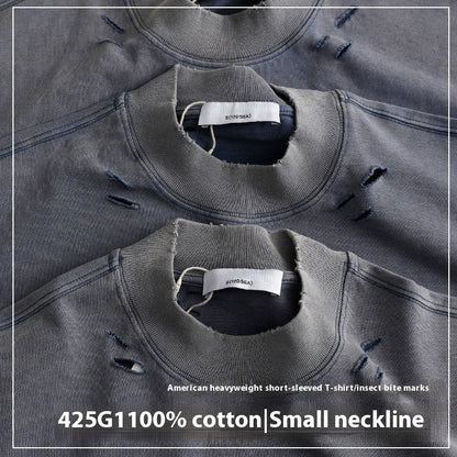 Destroyed Retro Washed Distressed Men's Tee