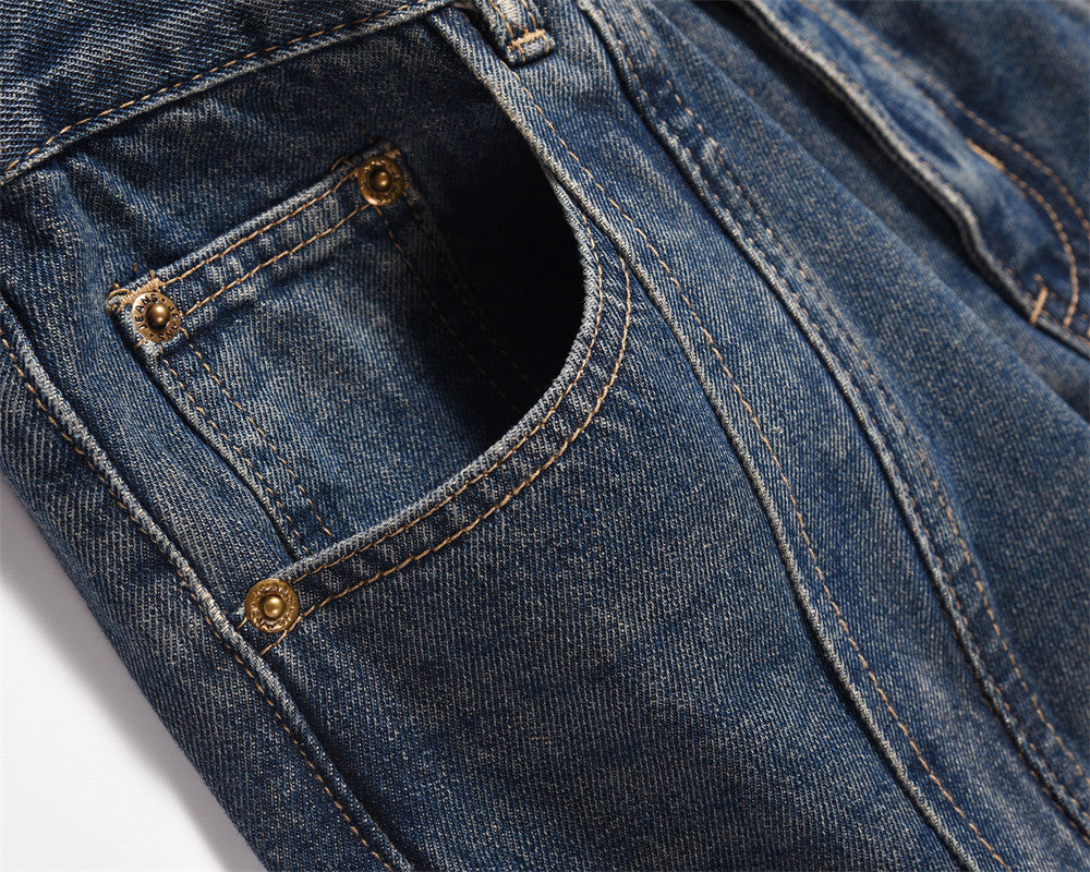 Fashion Washed White Jeans For Men
