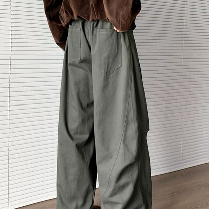 Men's New Loose-fit Curved-leg Drawstring Pants