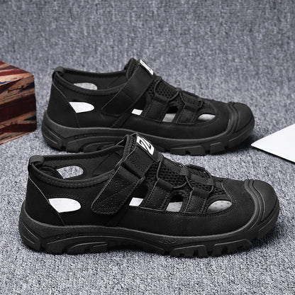Non-Slip Hollowed-Out Toe Shoes Versatile Casual Sandals
