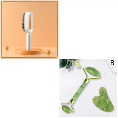 Self Cleaning Hair Brush One-key Airbag Massage