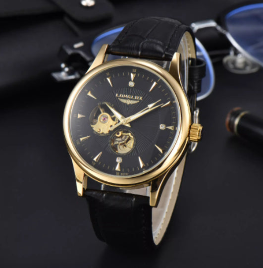 Genuine Leather Waterproof Watch With A Fully Automatic Mechanical Movement