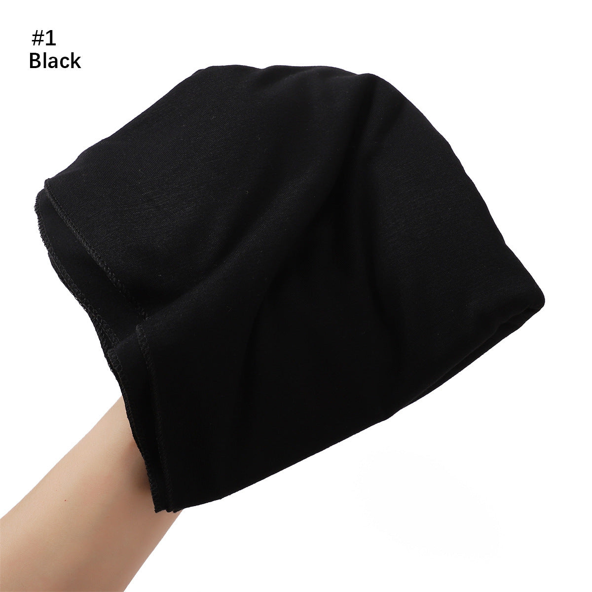 Solid-color Large-size Modal Sweatband Single-color Mercerized Cotton Turban Headscarf
