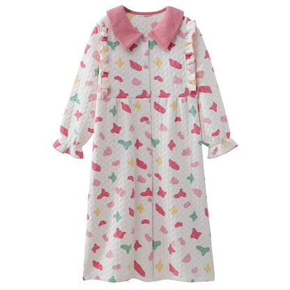 Air-cotton Padded Nursing Dress For Pregnant Women With Built-in Breast Pads