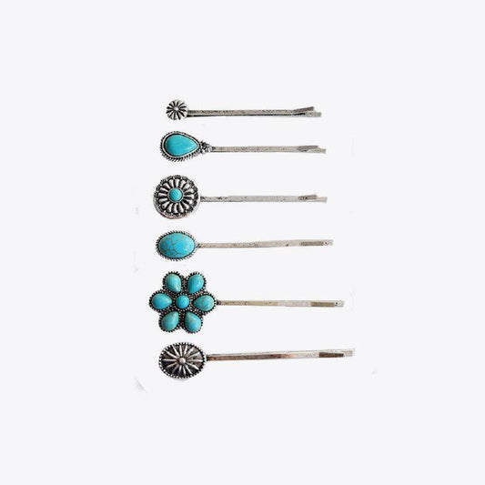 Turquoise Alloy Hairpin for Stylish Hair Accessories