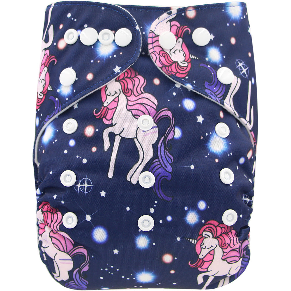Washable Baby Cloth Diaper Breathable Diaper Pants 0-3 Years Old Baby Adjustable Diaper Leak-proof Diaper