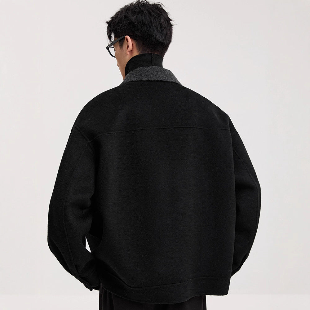 High-grade Lamb Wool Lapel Double-faced Wool Jacket