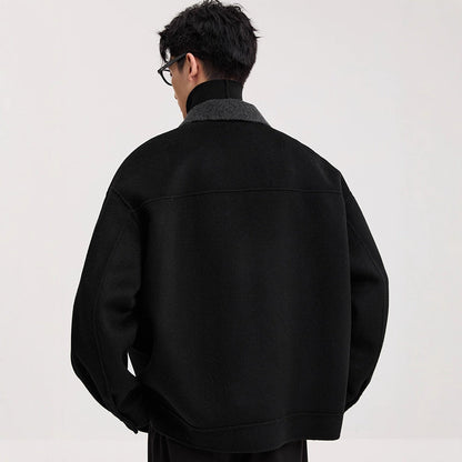 High-grade Lamb Wool Lapel Double-faced Wool Jacket