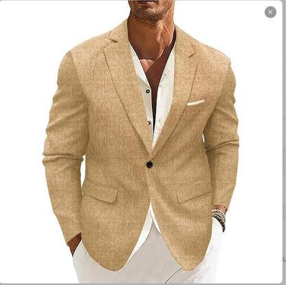 Mens Spring New Arrival Top Commuter Casual Blazer Mens Plus-Size British-style Suit For Men