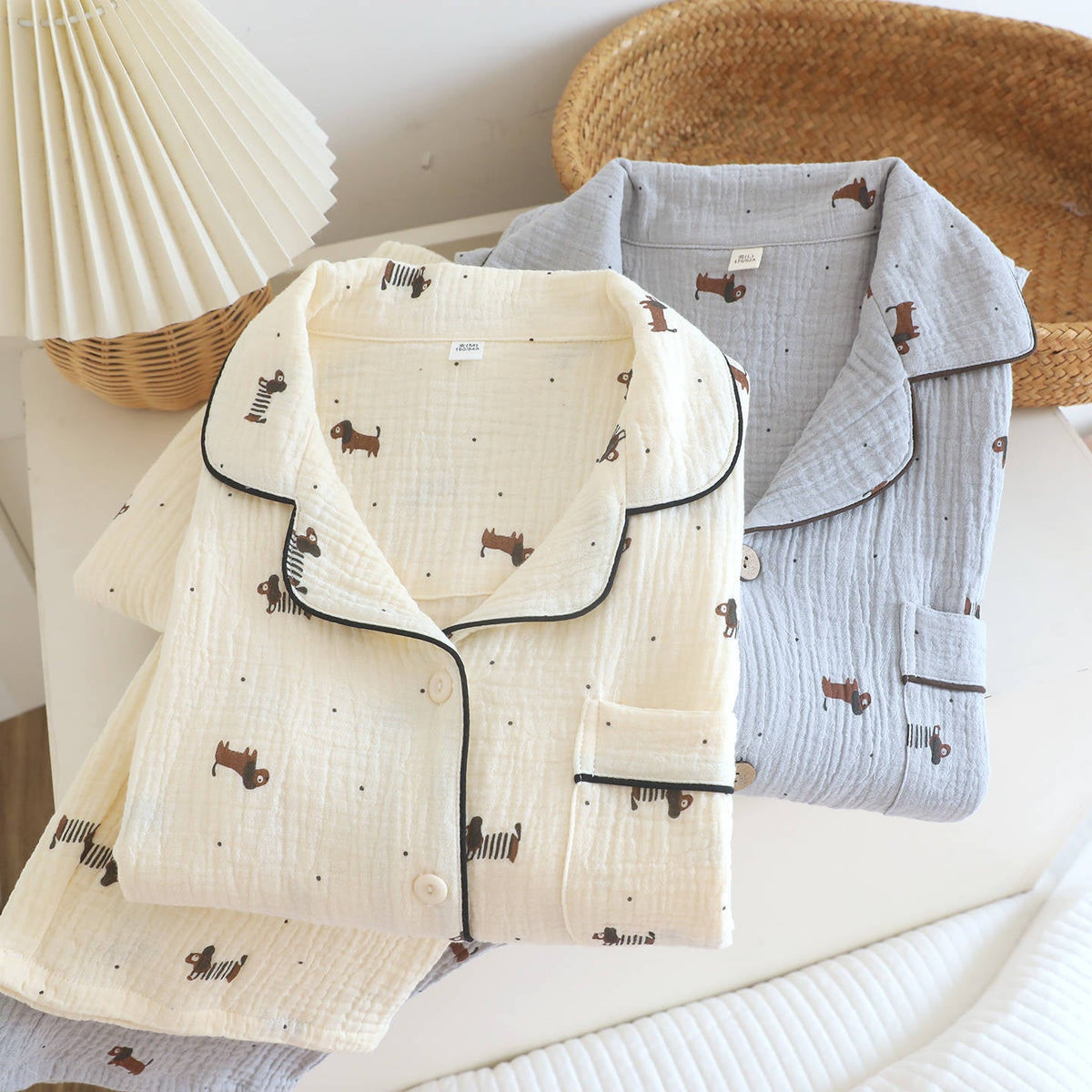 Mens And Womens Cartoon Cardigan Set