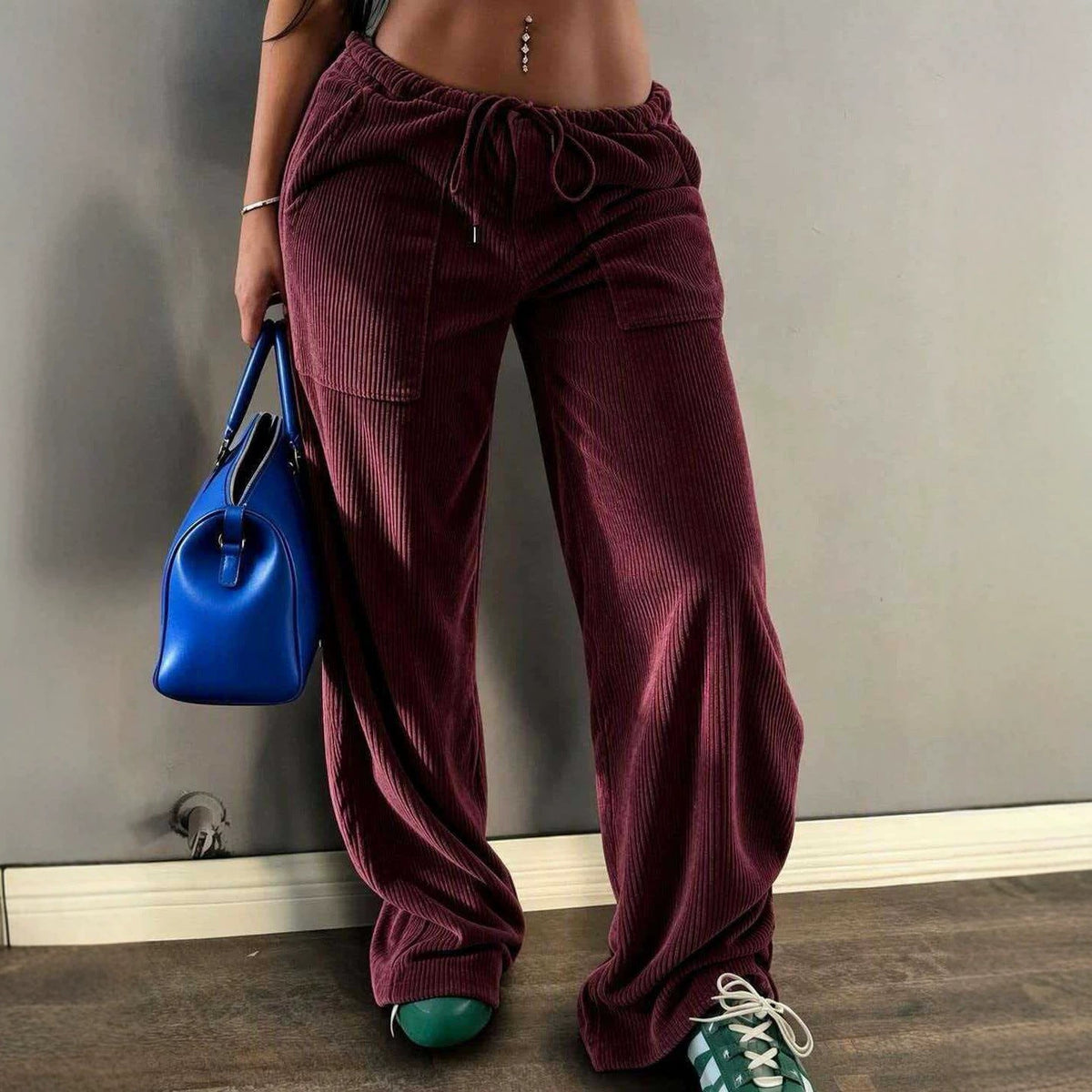 Pocket Casual Women's Floor-length Pants
