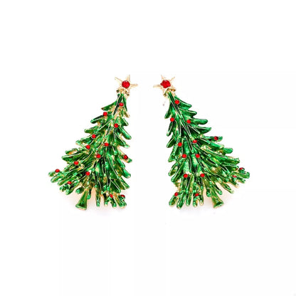 Christmas Tree Drop Earrings