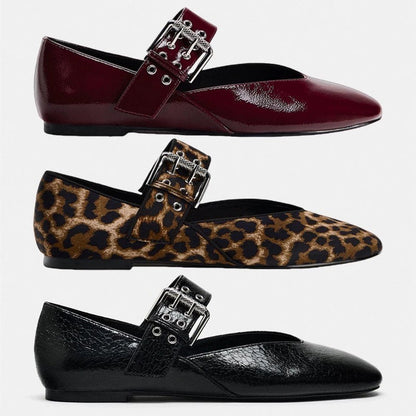 Ballet Slipper Flat Heel Round Toe Pumps Women