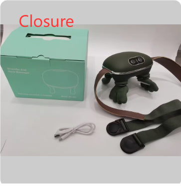 Electric Neck And Shoulder Muscle Massager Wireless Shoulder And Back Kneading Massage Shawl Neck Masajeador Relax Pain Relief