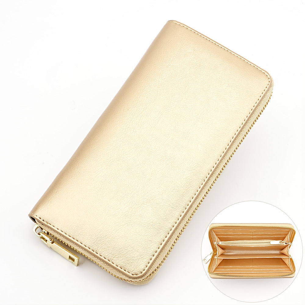 Womens Fashionable High-Capacity Zipper Wallet