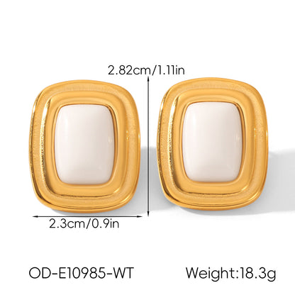 Vintage Personalized Non-fading Titanium Steel Earrings For Women