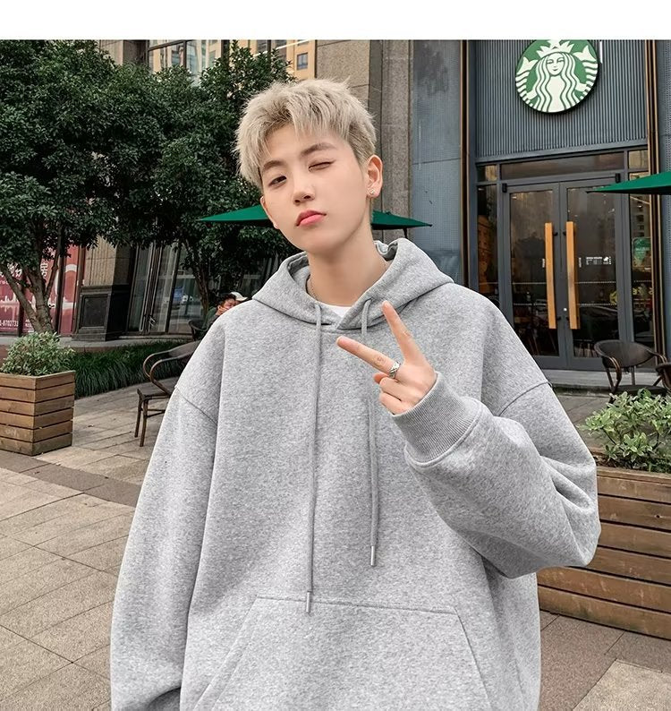 Men's Loose-fitting Pullover Hoodie