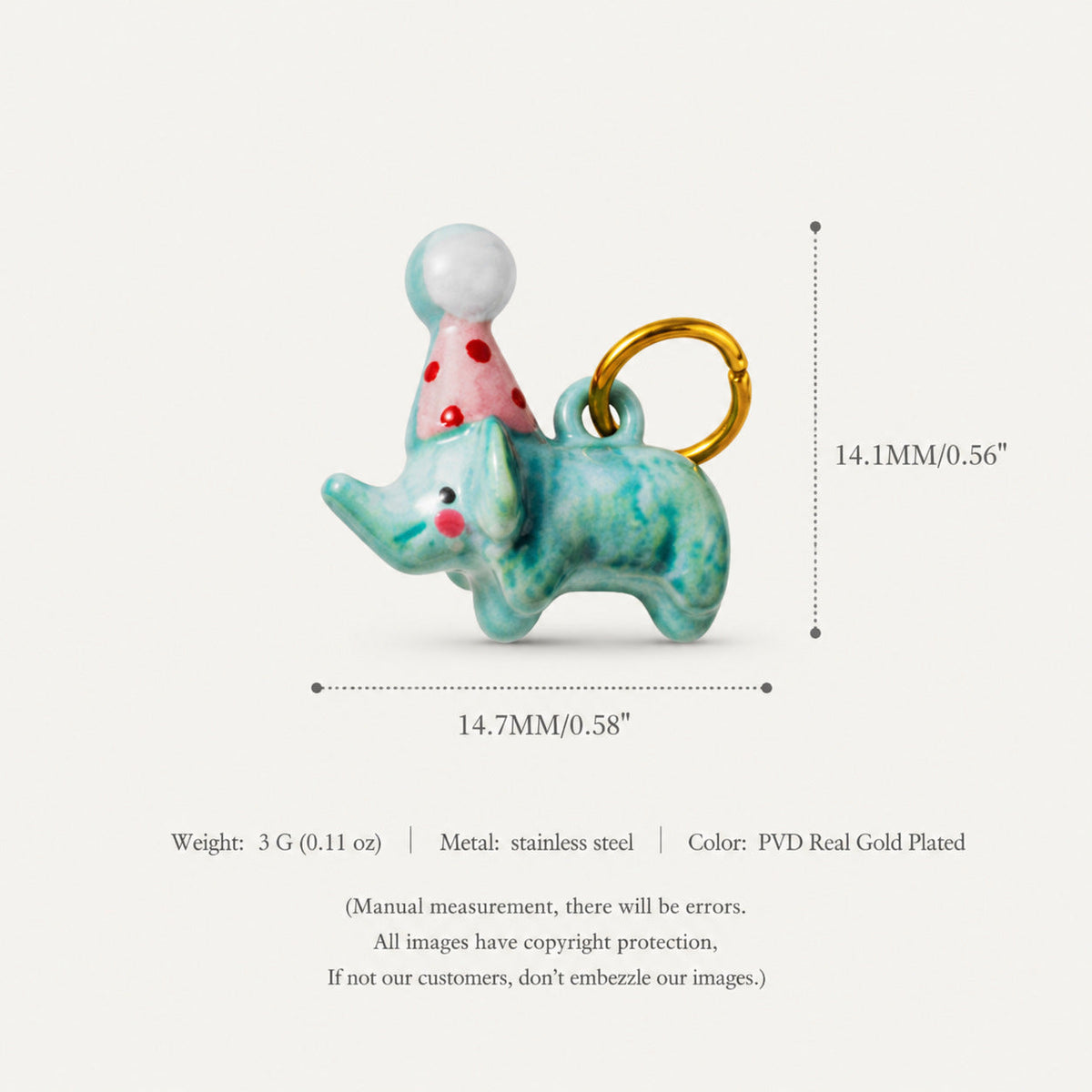 Animal Puppy Series Zircon Pendant