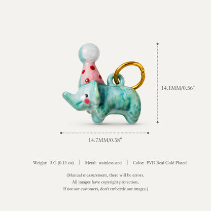 Animal Puppy Series Zircon Pendant