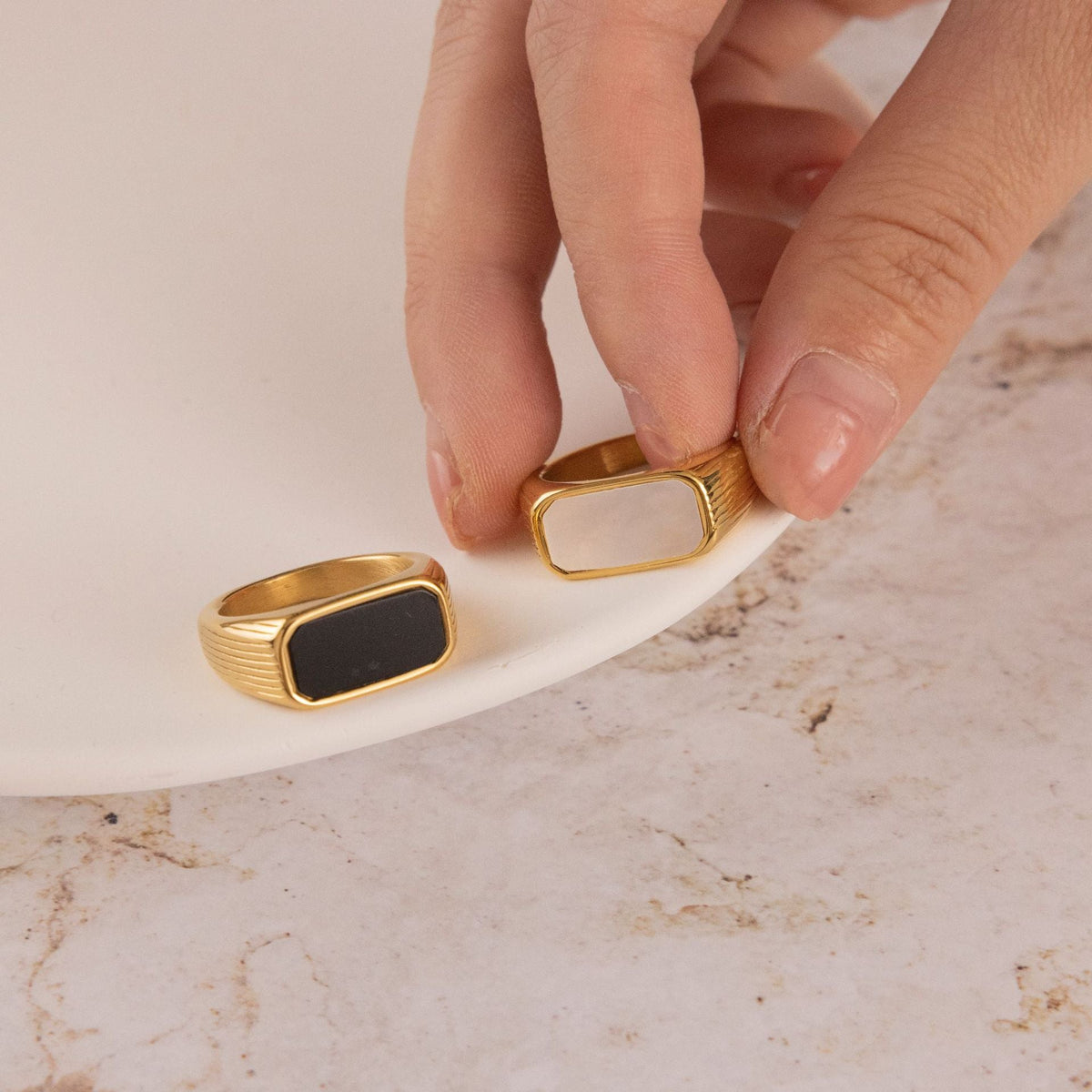 Fashionable Irregular Geometric Open Ring