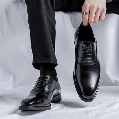 New Mens Pointed-toe, British-style, Minimalist Business Dress Shoes