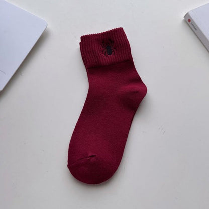 Skull Crew Socks Breathable Warm Cotton Blend
