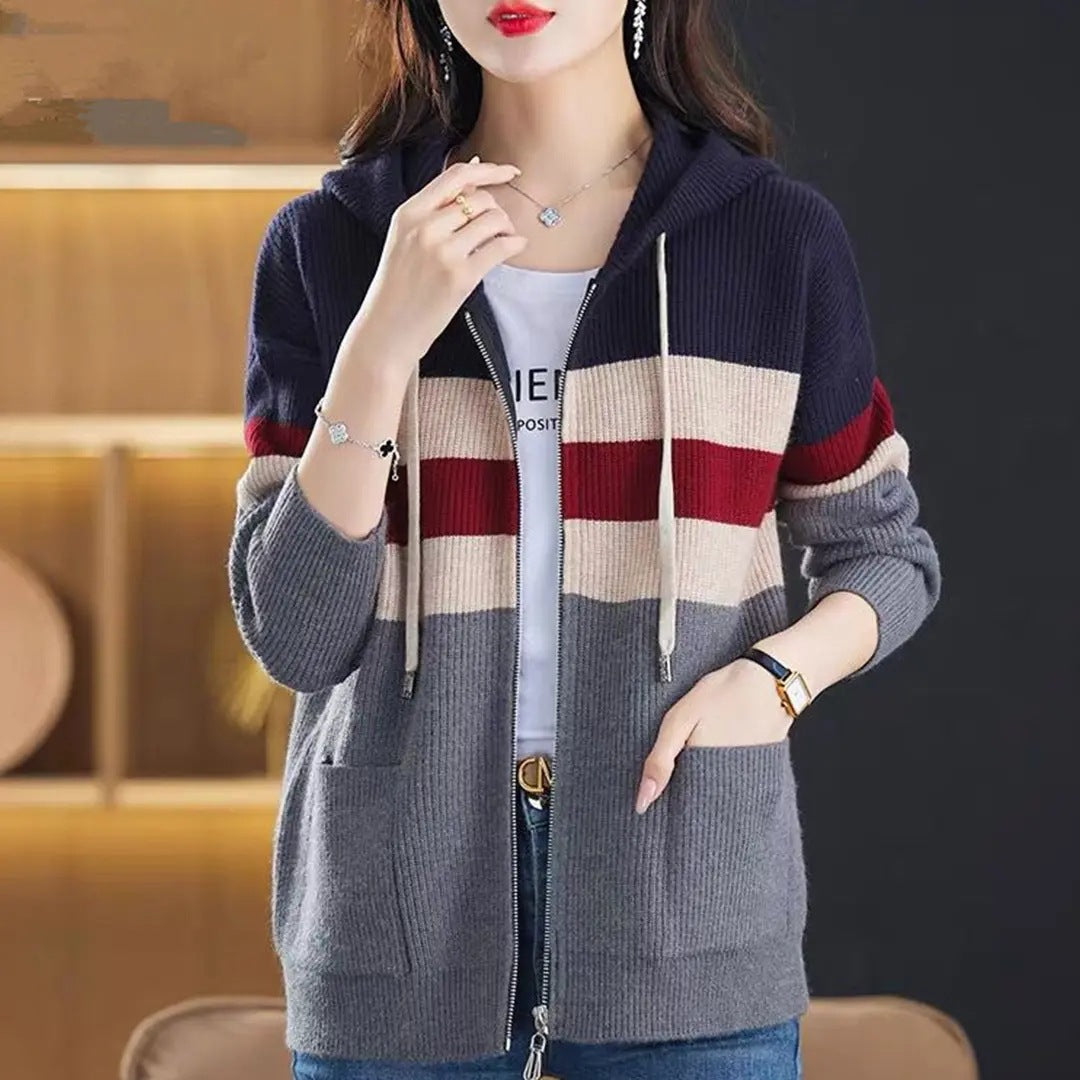 Korean-style Loose-fitting Plus-size Slimming Sweater Coat