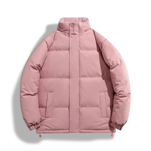Solid-color Womens Windproof And Warm Jacket