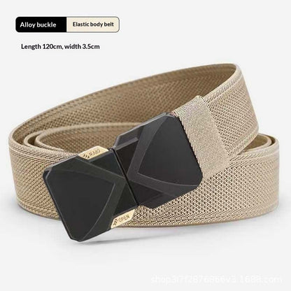 Mens Nylon Canvas Tactical Belt With Adjustable Buckle For Custom Fit