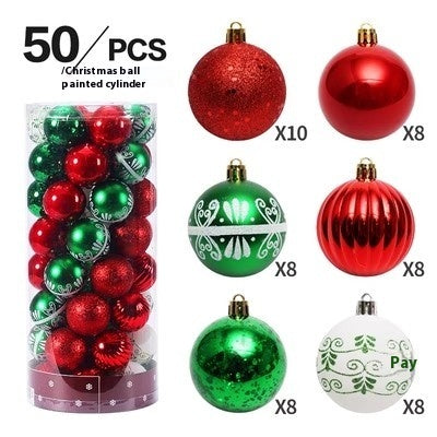 Christmas Decorations 6CM Painted PET